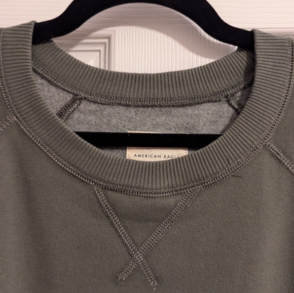 American Eagle Olive Green Sweatshirt size XXL - Picture 7 of 7
